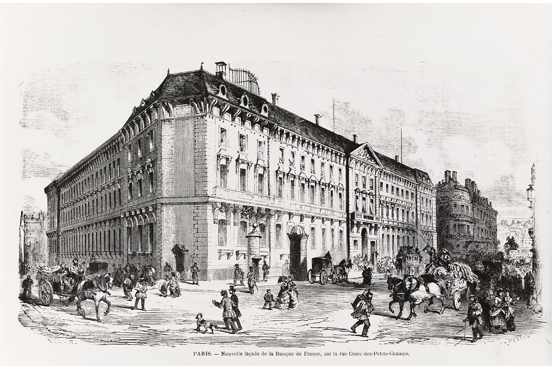 La banque de France en 1871 (L'Illustration année 1872)